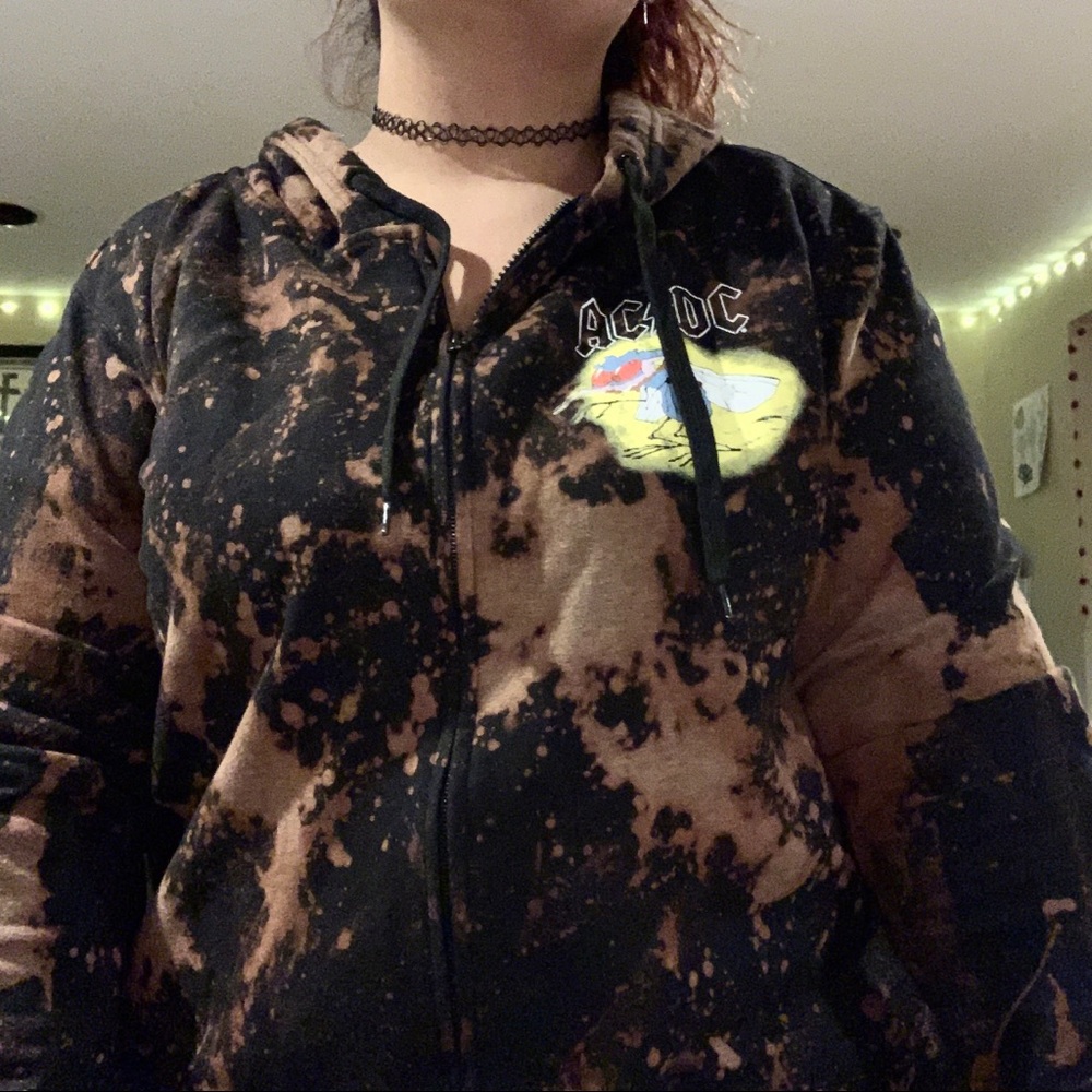 🖤ACDC Original Merch Zip-Up Hoodie🖤